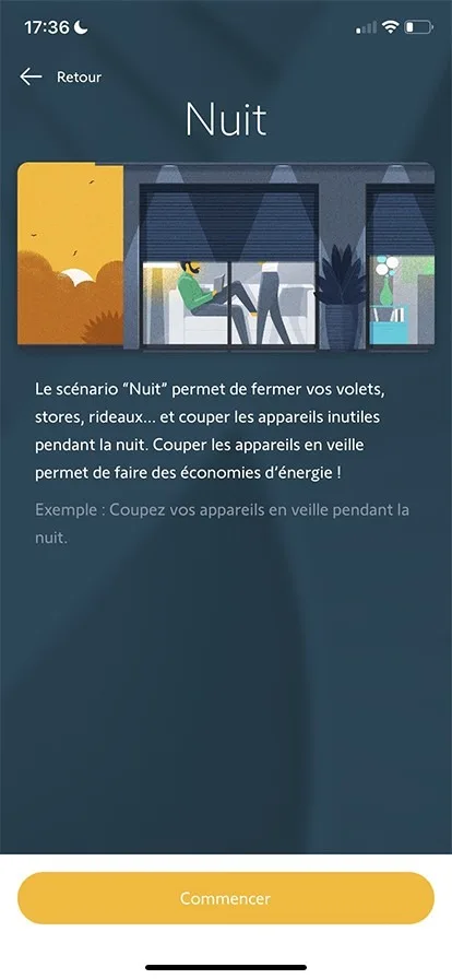 Somfy innove pour l'économie d'énergie : Découvrez la nouvelle mise à jour TaHoma 52 nuit jpg