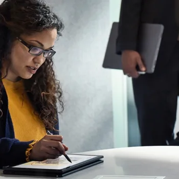 Note manuscrite plus lisible avec la nouvelle fonction Redresser de OneNote