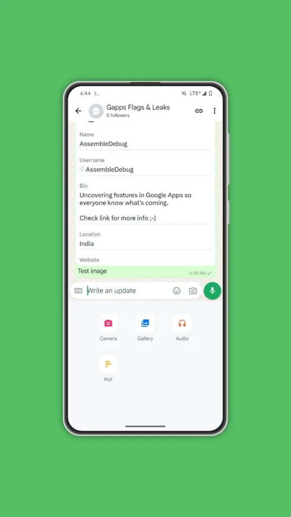 WhatsApp pourrait ajouter la prise en charge des pièces jointes audio dans les Chaînes 52 IMG ORG 1712055789797