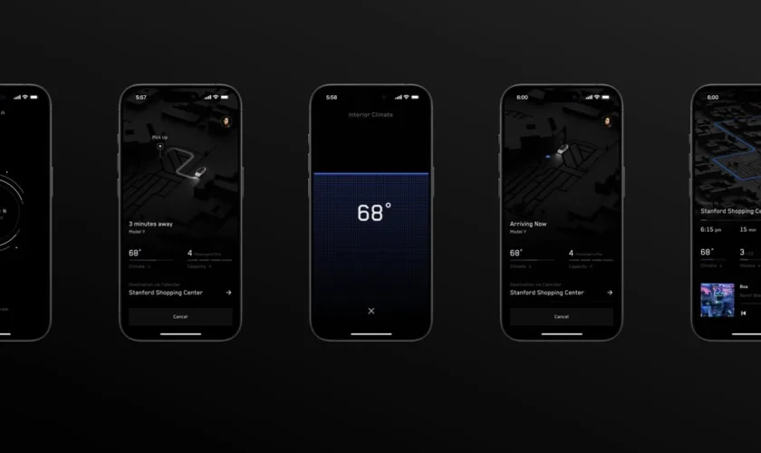 L'avenir du transport est arrivé : Tesla dévoile l'app de son Robotaxi