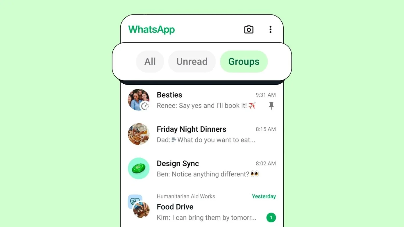 WhatsApp innove : Découvrez les nouveaux filtres de discussions
