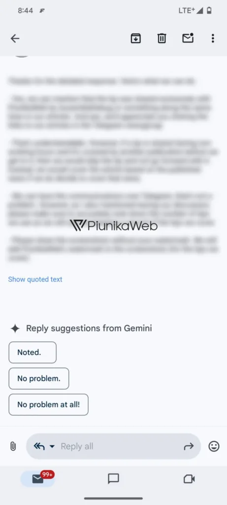 gemini coming to gmail app andro