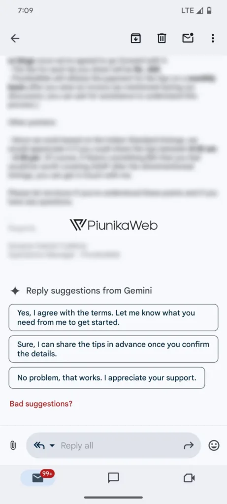 gmail gemini powered reply sugge