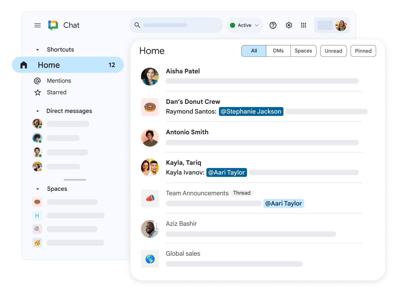 Google Chat intègre les appels audio et vidéo dans les Espaces