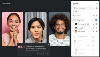 Google Meet lance l’audio adaptatif pour des réunions sans écho 63 Google Meet lance l’audio adaptatif pour des réunions sans écho