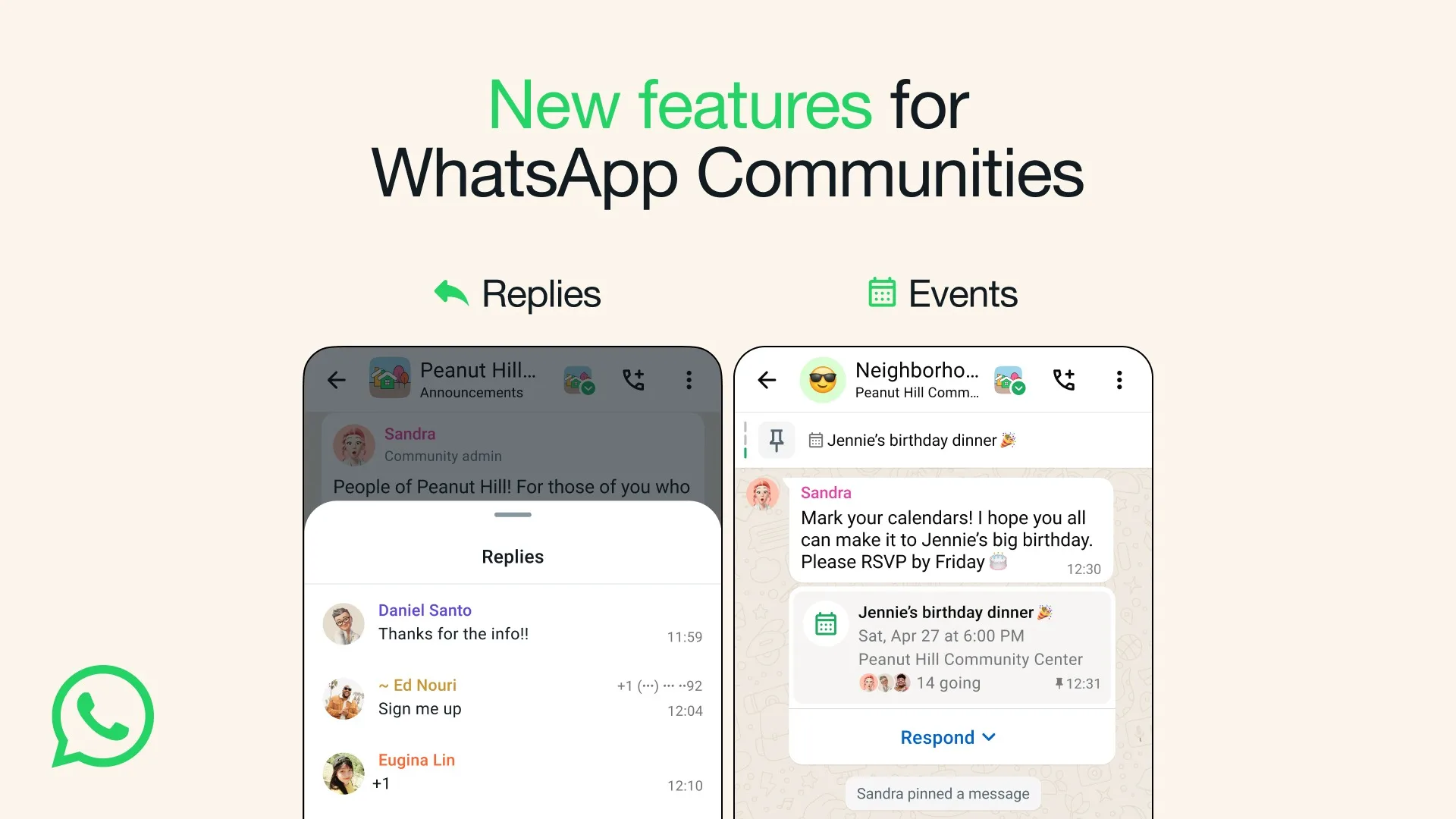 WhatsApp lance une nouvelle fonctionnalité d'événements pour les groupes 49 WhatsApp lance une nouvelle fonctionnalité d'événements pour les groupes