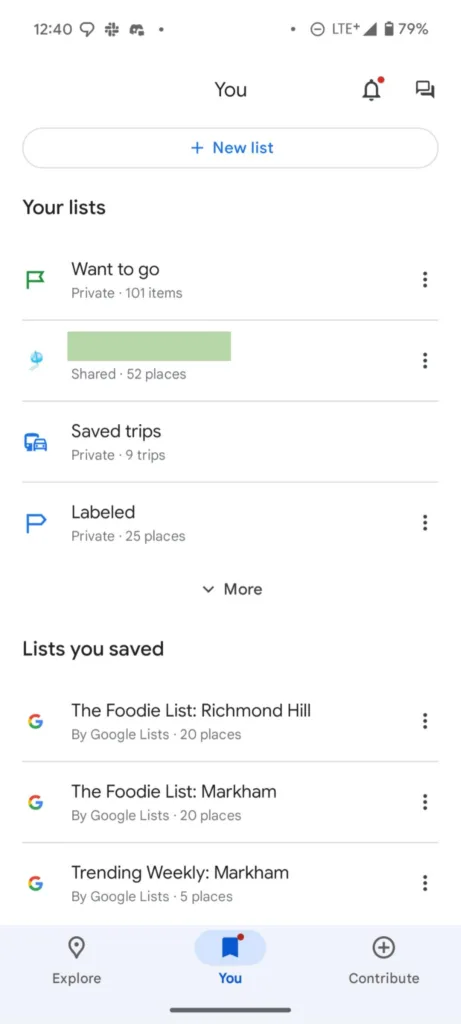 Google Maps new bottom bar
