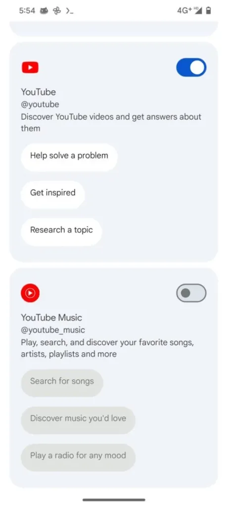 Google va étendre les capacités de Gemini avec une extension pour YouTube Music 51 YouTube Music extension in Gemin