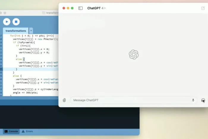 OpenAI dévoile l’application de bureau ChatGPT pour macOS