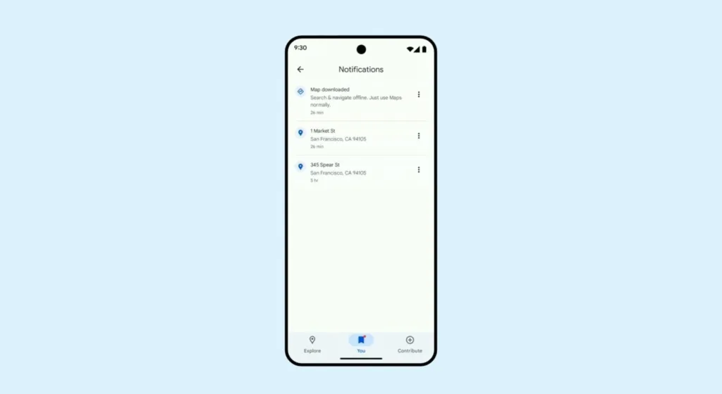 new Google Maps bottom bar 1