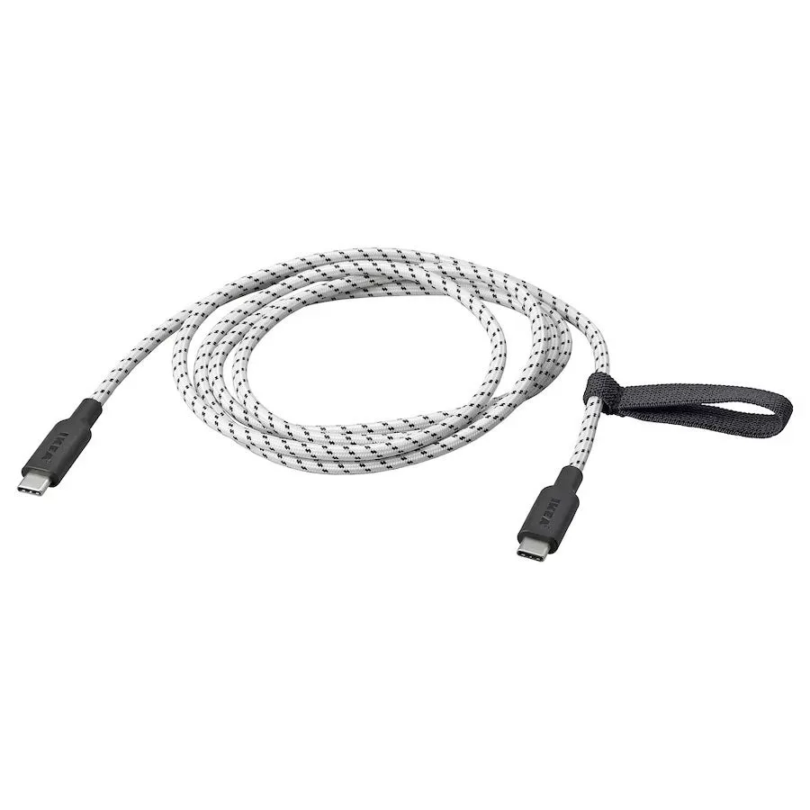 IKEA élargit sa gamme de charge avec des câbles USB-C et une multiprise 37 rundhult usb c to usb c black wh jpg