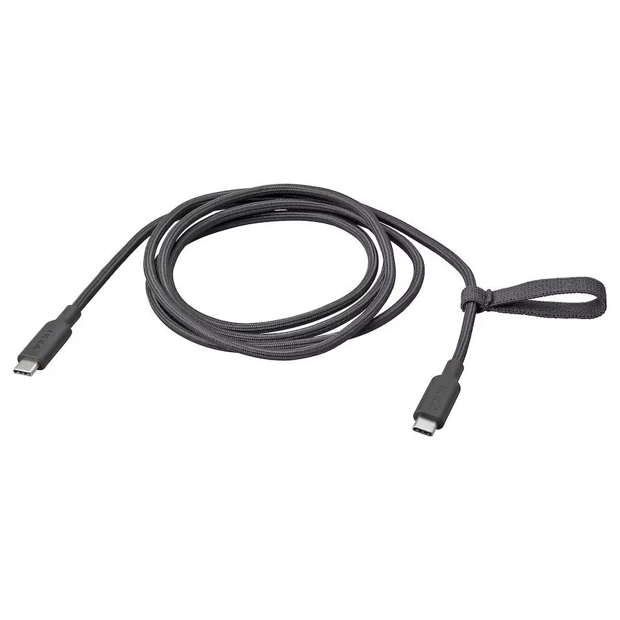 IKEA élargit sa gamme de charge avec des câbles USB-C et une multiprise 38 rundhult usb c to usb c dark gra jpg