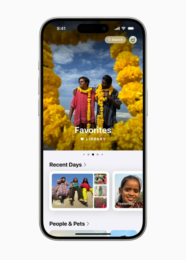 Apple WWDC24 iOS 18 Photos Carou