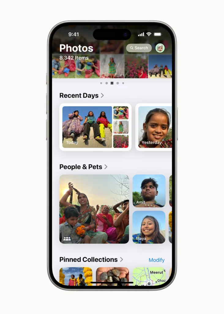 Apple WWDC24 iOS 18 Photos Colle