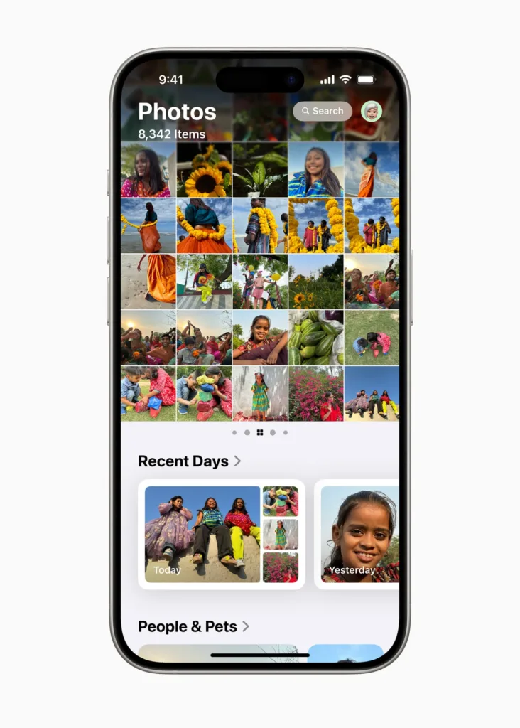 Apple WWDC24 iOS 18 Photos redes