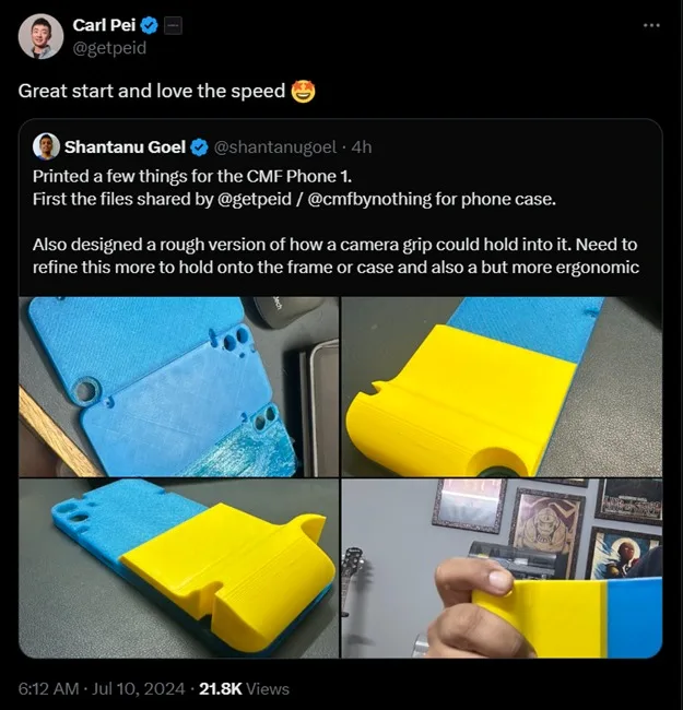 Inspirez et créez avec le CMF Phone 1 : Coques remplaçables et impression 3D 55 CMF Phone 1 3D Case 1 jpg