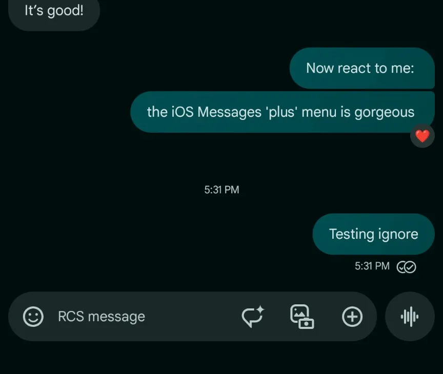 Google Messages RCS iPhone encry jpg
