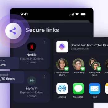 Proton Pass introduit les liens sécurisés pour partager vos mots de passe en toute sécurité