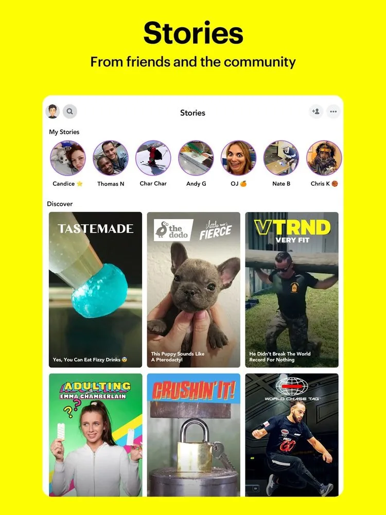 Snapchat sur iPad : 13 ans plus tard, une version optimisée voit le jour 47 2048x2732w 1 jpg