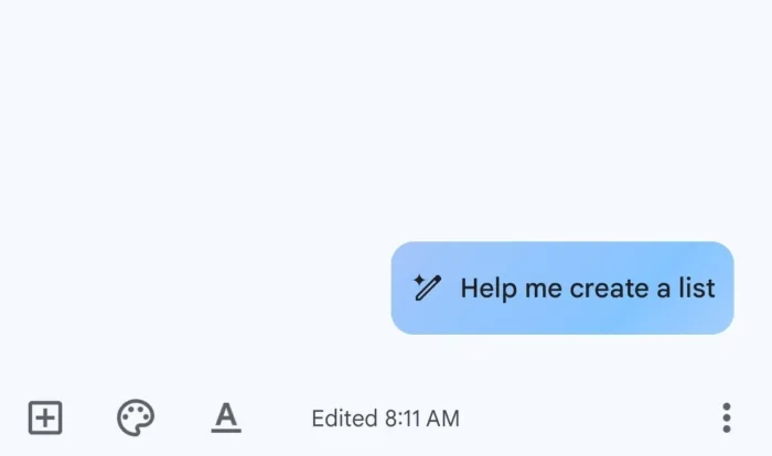 Google Keep intègre l’IA pour automatiser vos listes sur Android