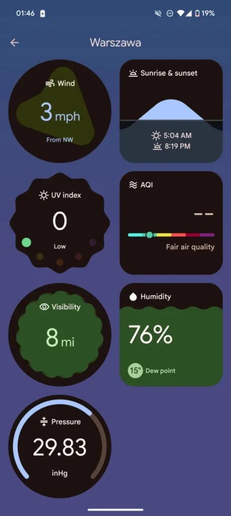 Google Pixel 9 : Une nouvelle application météo au design minimaliste 45 Screenshot 20240805 014655 647w