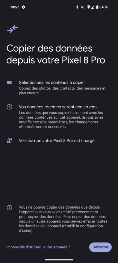 Configurer un Pixel 9 devient plus simple : Transférez vos données à tout moment 53 Screenshot 20240826 185725