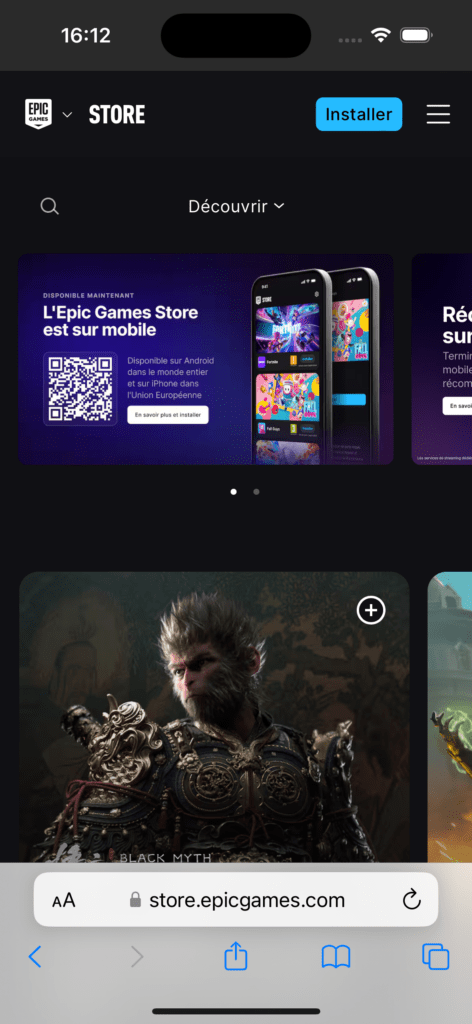 Comment installer Fortnite sur votre iPhone ou iPad ? 51 Simulator Screenshot iPhone 15 Pro 2024 08 23 at 16.12.38