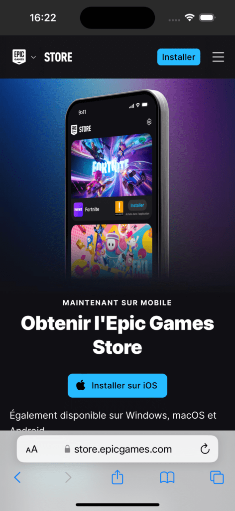 Comment installer Fortnite sur votre iPhone ou iPad ? 52 Simulator Screenshot iPhone 15 Pro 2024 08 23 at 16.22.48