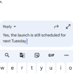 respond to emails in the Gmail a 1