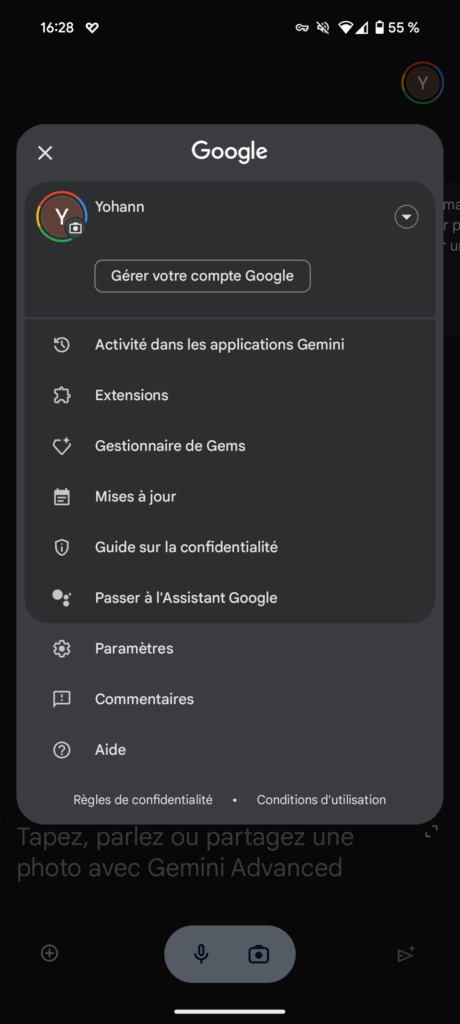Personnalisez Gemini à l'extrême : les Gems débarquent sur votre mobile ! 47 Screenshot 20240912 162815