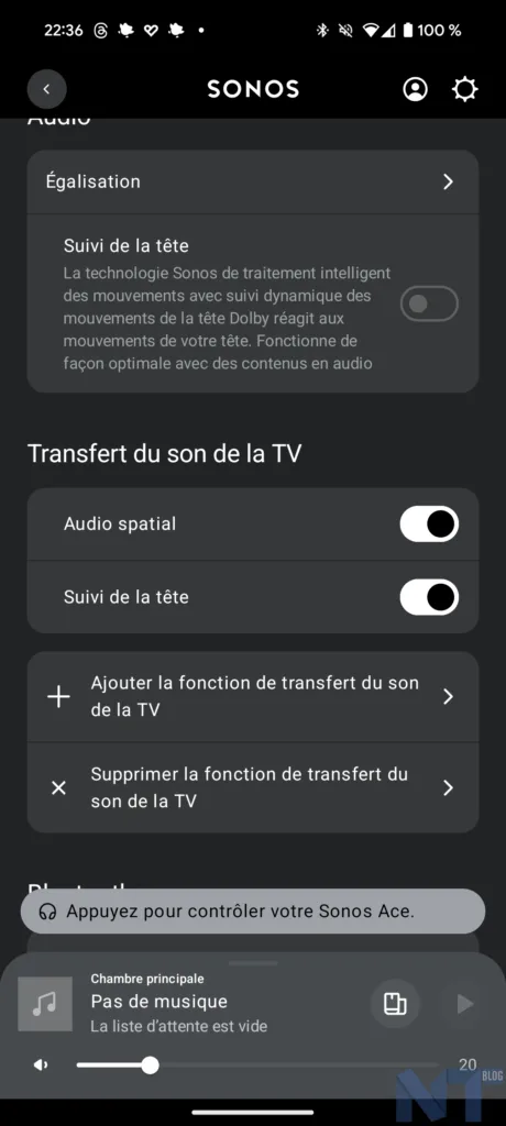 Test du Sonos Ace : Le casque idéal pour les cinéphiles et les amateurs de musique 32 Sonos Ace App 3