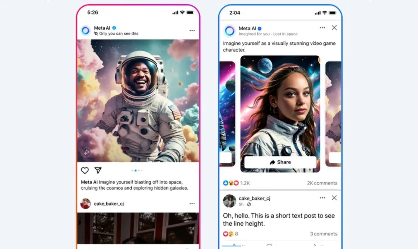 Meta AI : Vos photos prennent vie dans vos flux Facebook et Instagram !