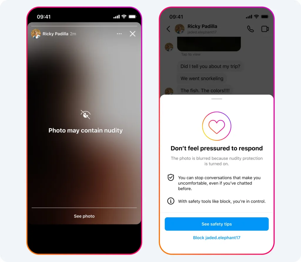 Instagram renforce la protection des adolescents contre la sextorsion 68 06 ODNC Carousel 02