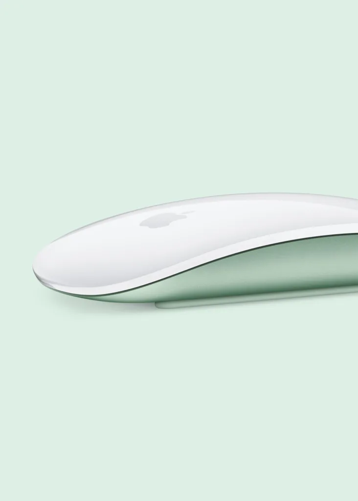 Apple iMac M4 green Magic Mouse