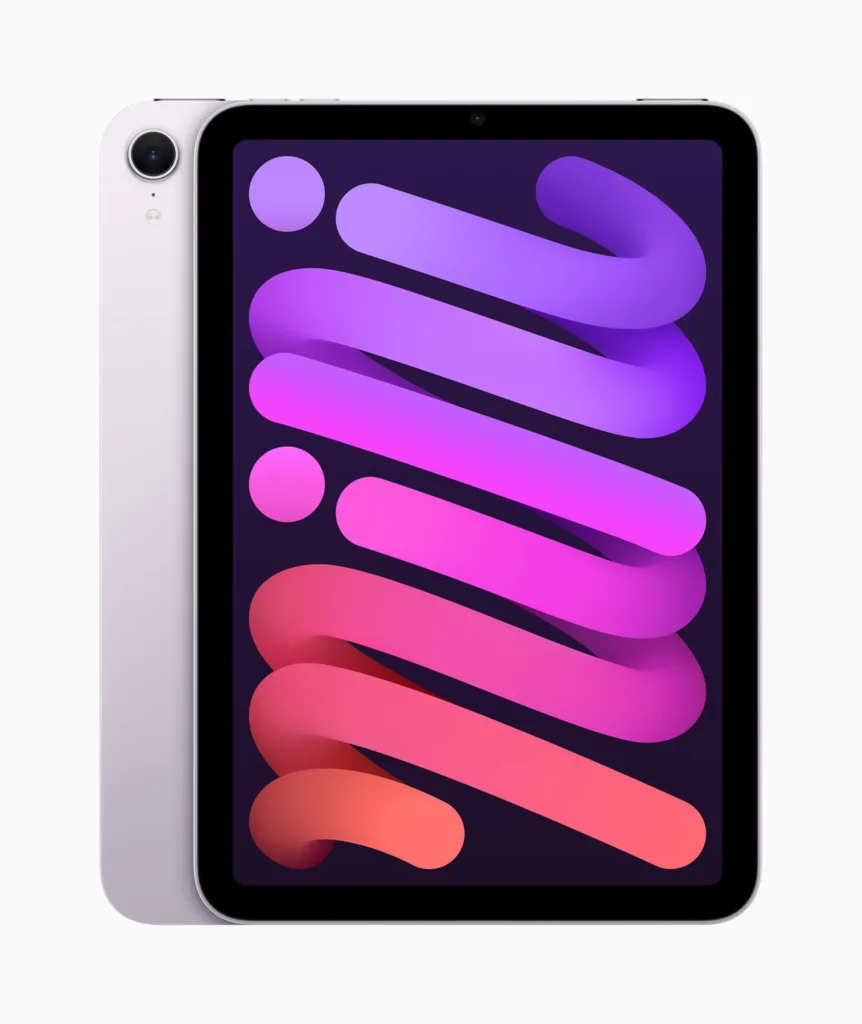 Apple lance son iPad mini 7 : Performances boostées, Apple Pencil Pro et design inchangé 51 Apple iPad mini purple 241015 in