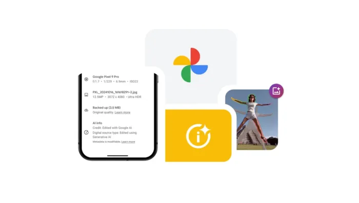 Google Photos : Plus de transparence sur l’édition d’images par l’IA