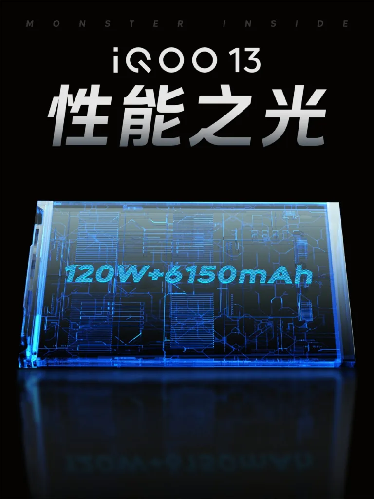 iQOO 13 : Snapdragon 8 Elite, écran 2K et charge 120W pour le nouveau flagship 53 IQOO 13 battery scaled 1