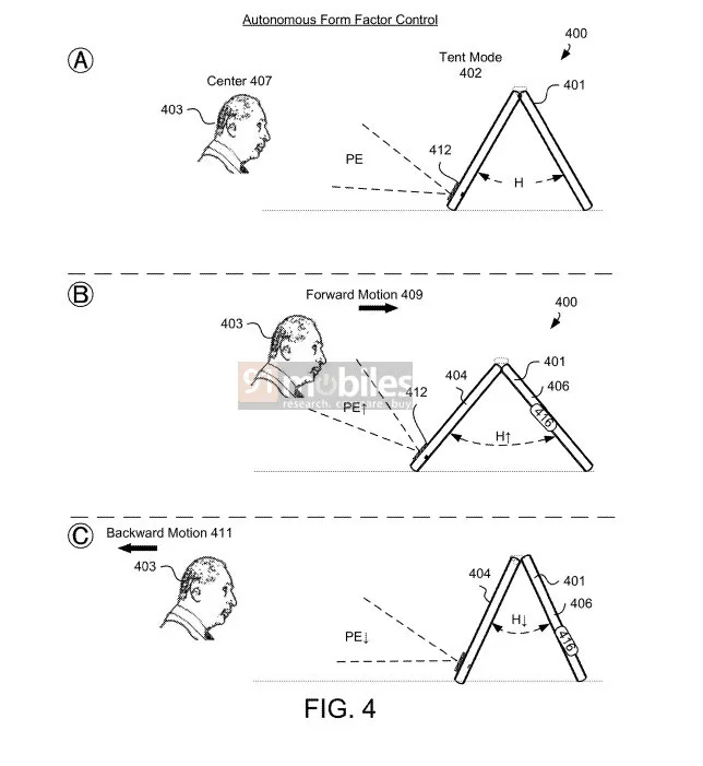 Motorola : Un smartphone pliable avec caméra auto-ajustable pour des appels vidéo parfaits 46 Motorola folding phone patent 2 jpg