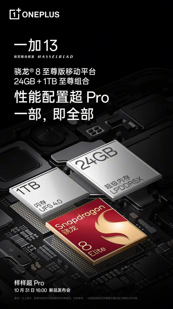 OnePlus 13 24GB RAM 1TB storage