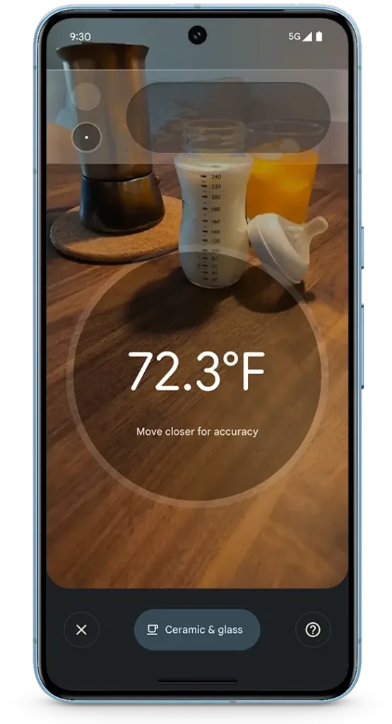 Pixel Drop d'octobre 2024 : Google Pixel se met à jour en beauté ! 55 Pixel 8 Pro Object temperature