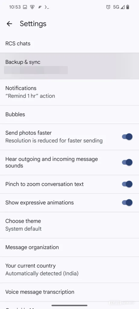 Google Messages : Sauvegarde et restauration intégrées pour une gestion simplifiée 44 Google Messages backup and resto 1