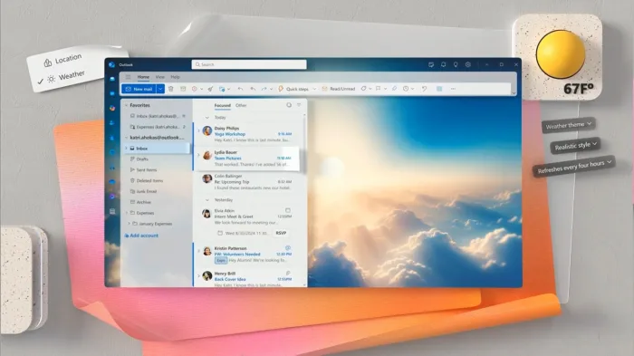 Outlook : Des thèmes générés par l’IA pour une interface personnalisée