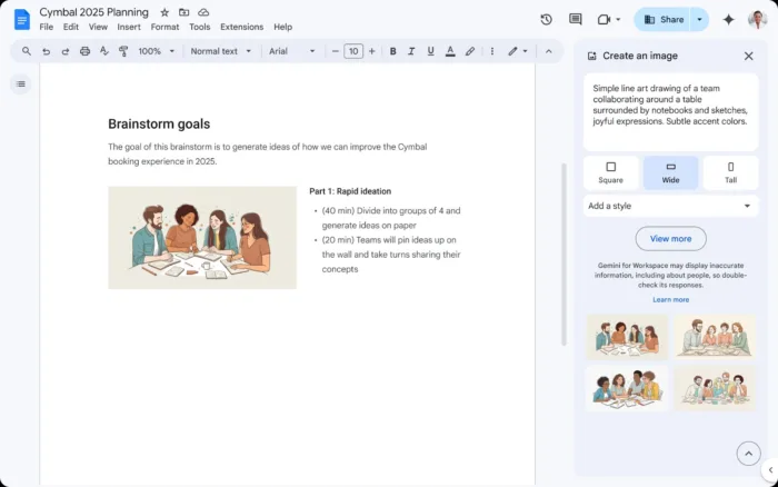 Google Docs : Créez des images photoréalistes avec l’IA !