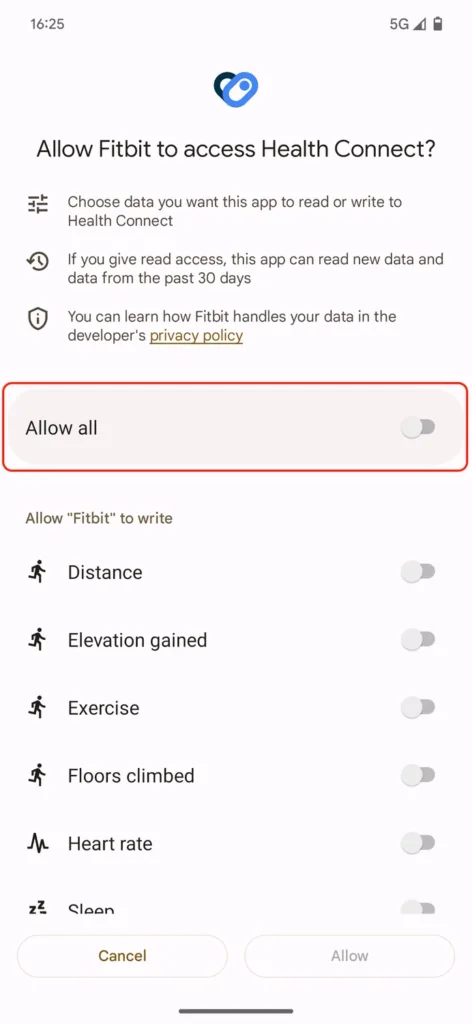 Android 16 : Vos dossiers médicaux disponibles dans Health Connect au format FHIR ! 51 health connect setup 8