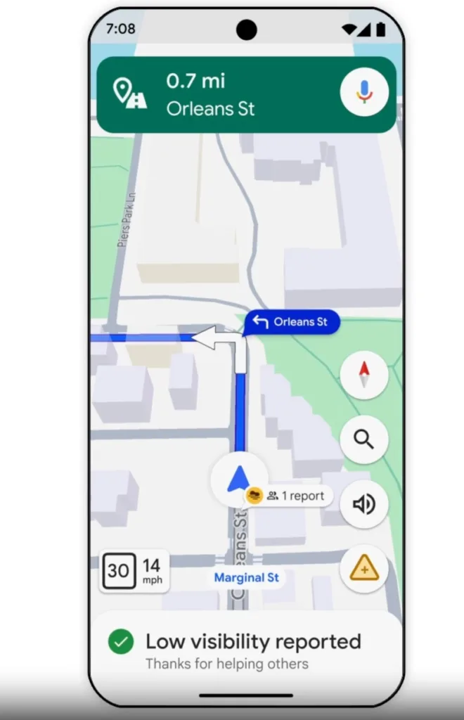 Google Maps : Navigation améliorée et guidage précis vers votre destination 51 weather 4