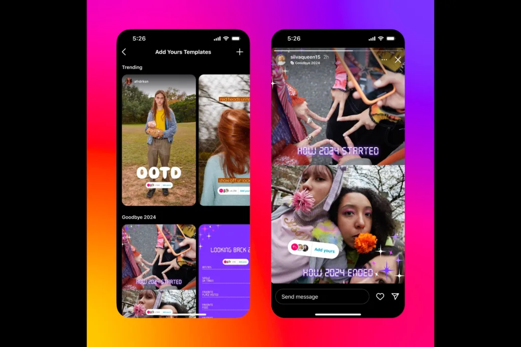 Instagram Récap 2024 : Célébrez la fin d'année avec des Stories festives ! 46 IG Add Yours Templates2