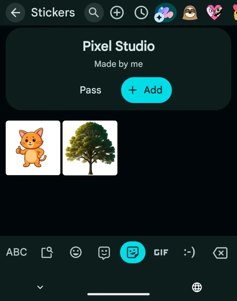 Pixel Studio 1.4 : Créez des stickers IA et personnalisez vos images ! 62 Pixel Studio 1.4 Gboard 2