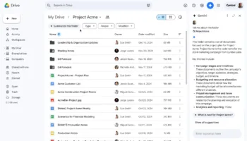 Gemini : Des résumés de dossiers pour Google Drive !