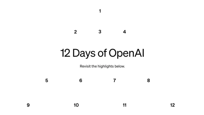 12 jours d’OpenAI : Un récapitulatif des annonces majeures !