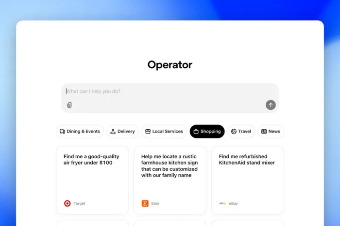 Operator : l’IA d’OpenAI qui navigue et agit pour vous est lancée !